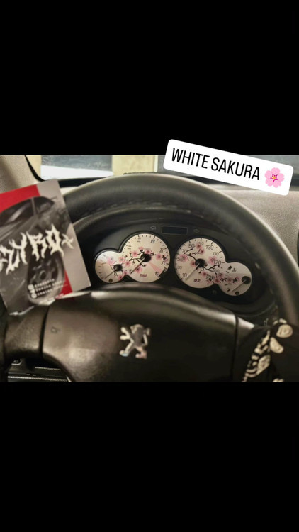 صفحه کیلومتر (پژو 206) مدل White Sakura