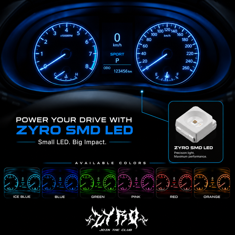 لامپ LED SMD پشت آمپر خودرو (صفحه کیلومتر) _ نسل جدید